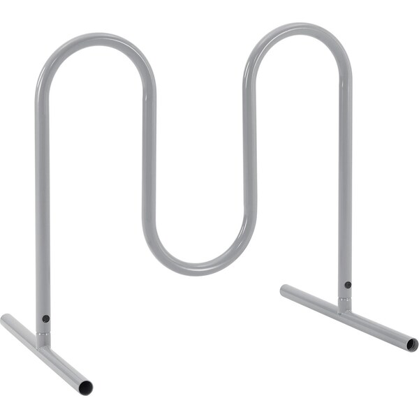 Global Industrial Wave Bike Rack, 5-Bike Capacity, Free Standing, Gray - 670343FGY