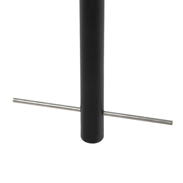 Global Industrial Wave Bike Rack, Black, Below Grade Mount, 7-Bike Capacity - 652778G