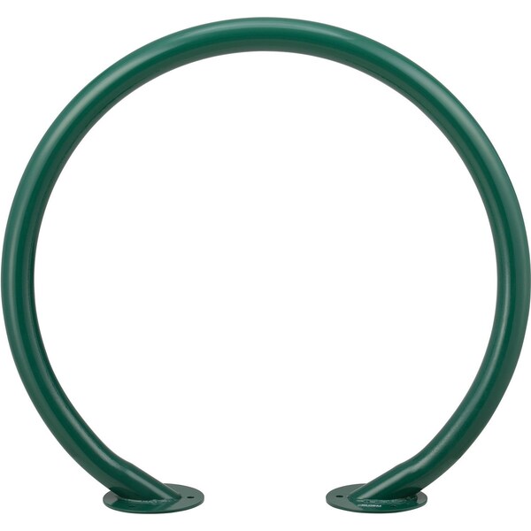 Global Industrial Circle Bike Rack, 37W x 33-1/2H, 2 Bike Capacity, Flange Mount, Green - 708388GN