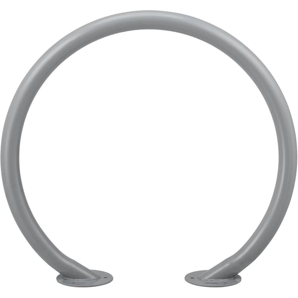 Global Industrial Circle Bike Rack, 37W x 33-1/2H, 2 Bike Capacity, Flange Mount, Gray - 708388GY