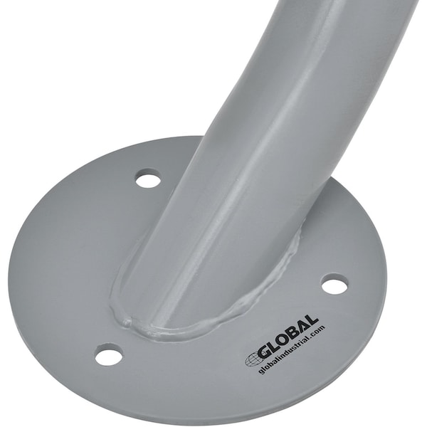 Global Industrial Circle Bike Rack, 37W x 33-1/2H, 2 Bike Capacity, Flange Mount, Gray - 708388GY