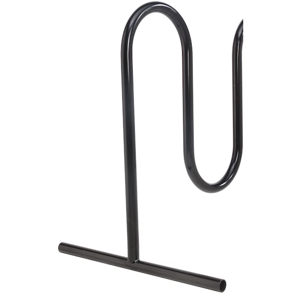 Global Industrial Wave Bike Rack, Black, Free Standing, 9-Bike - 652779F
