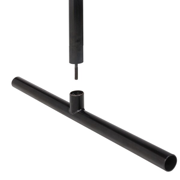 Global Industrial Wave Bike Rack, Black, Free Standing, 9-Bike - 652779F