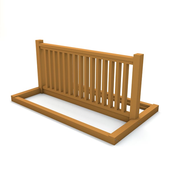 Frog Furnishings CEDAR RECYCLED PLASTIC BIKE RACK - PB BIKECED