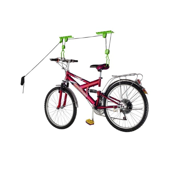 Leisure Sports 2009 Leisure Sports Bicycle Garage Storage Lift Bike Hoist 100LB Capacity Heavy Duty - 659001RIY