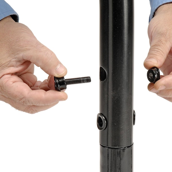 Global Industrial Wave Bike Rack, Black, Flange Mount, 9-Bike Capacity - 652779M
