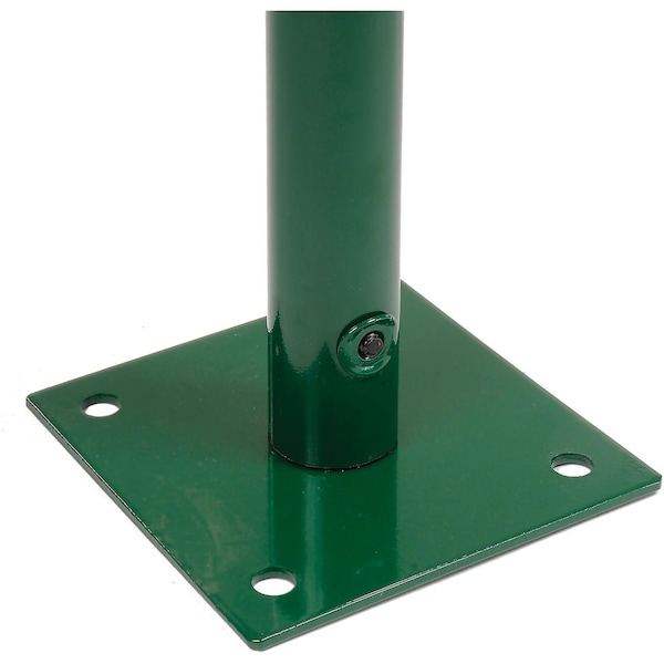 Global Industrial 41L Wave Bike Rack, Green, Flange Mount, 5-Bike Capacity - 652777MGN