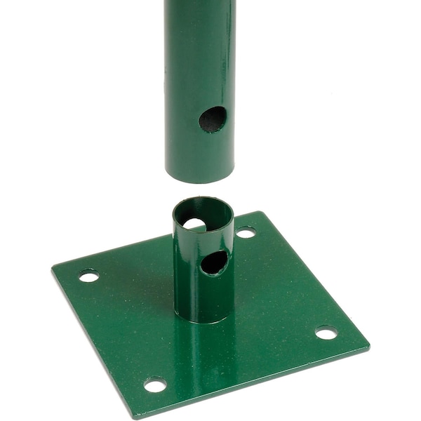 Global Industrial 41L Wave Bike Rack, Green, Flange Mount, 5-Bike Capacity - 652777MGN