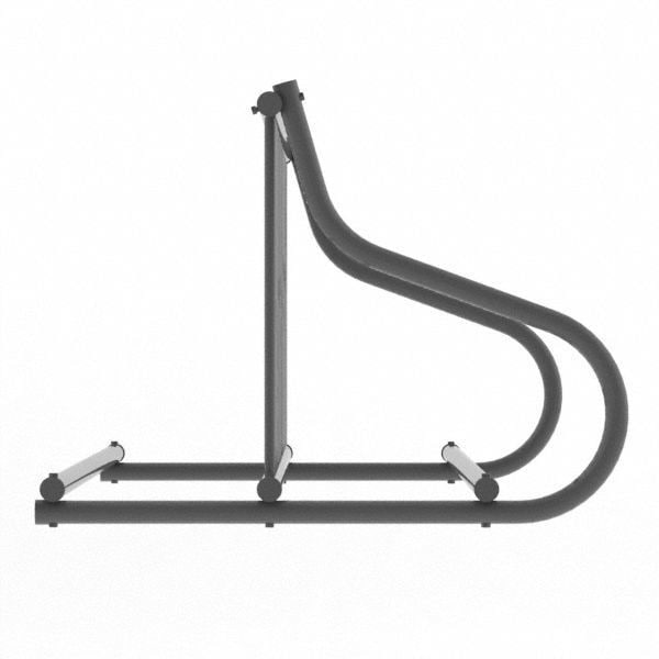 Madrax Bike Rack, 2-Sided, 18-Bike, 110 in., Black - QS-GR112-B