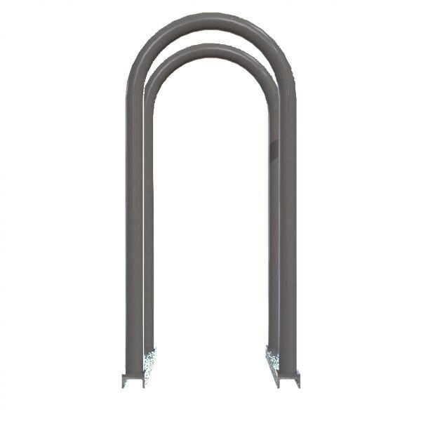 Madrax Bike Rack, 2-Sided, 4-Bike, Black/Silver - UT160-4-B
