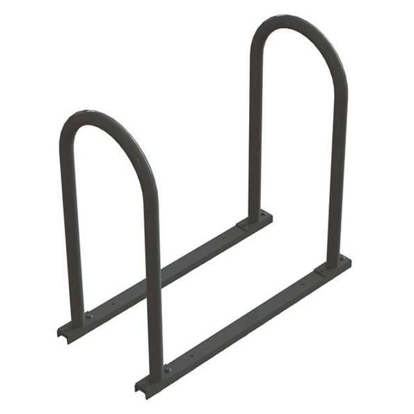 Madrax Bike Rack, 2-Sided, 4-Bike, Black/Silver - UT160-4-B