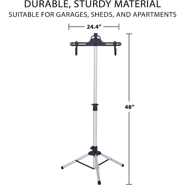 Raxgo Adjustable Bike Rack, Freestanding Vertical Mount Bike Rack Garage Storage - RGFSBR1