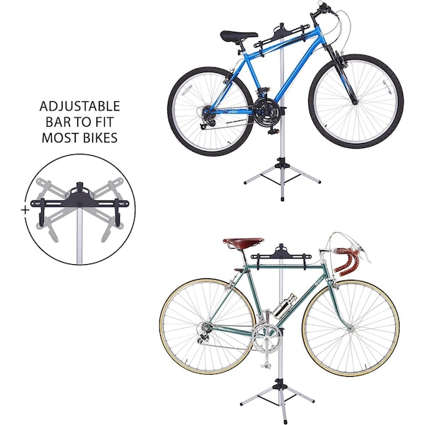 Raxgo Adjustable Bike Rack, Freestanding Vertical Mount Bike Rack Garage Storage - RGFSBR1