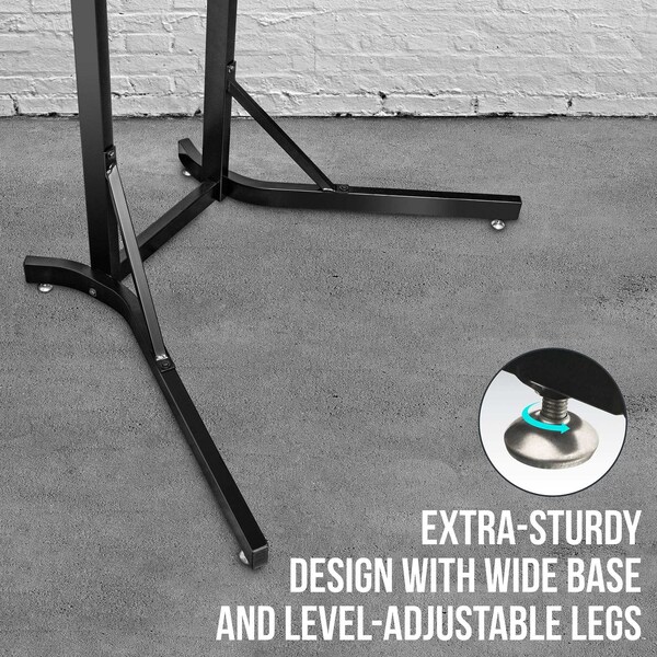 Raxgo Bike Storage Rack, Freestanding 4 Bike Rack with Adjustable Hooks for Indoor Storage - RGFSBR4