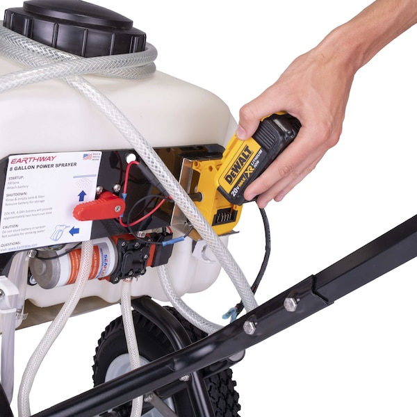 Earthway 8 gal Sprayer, 9.5 ft L Hose - 90309