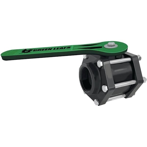 Green Leaf V300FP Ball Valve, 3 in Connection, Female NPT, 100 psi Pressure, Manual Actuator - V 300 FP