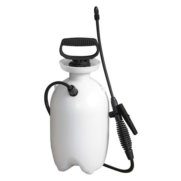 Zoro Select 1 gal Lawn Handheld Sprayer, Polyethylene, 34 in L Hose, Cone Nozzle Spray Pattern, Manual - 12U469