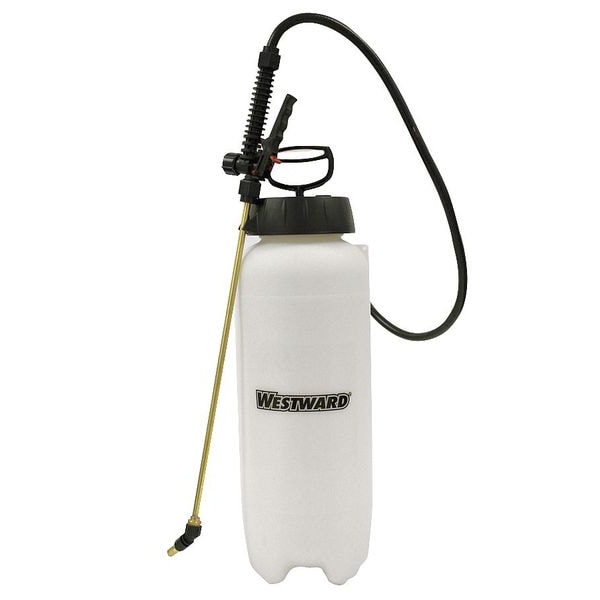 Zoro Select 3 gal Handheld Sprayer, Polyethylene, 46 in L Hose, Cone Nozzle Spray Pattern, Brass Nozzle Material - 99125XPW