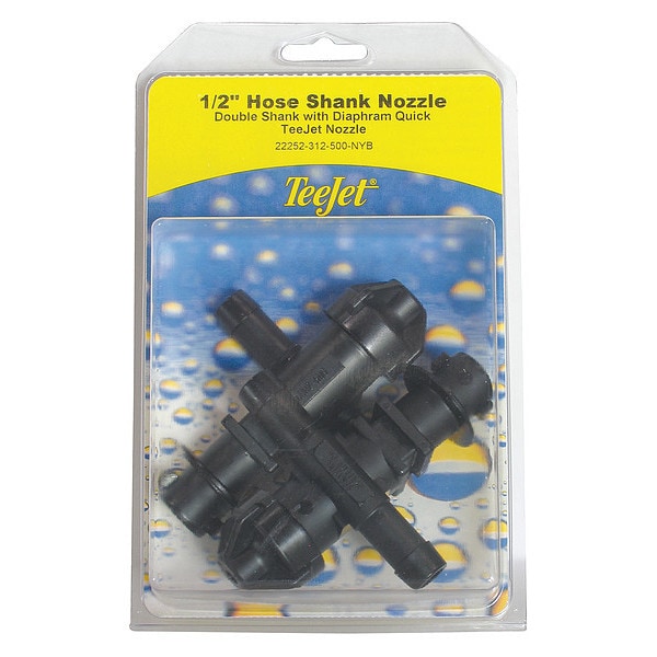 Teejet Hose Shank Nozzle, 1/2", PK2 - PK-22252-312-500-NYB-2