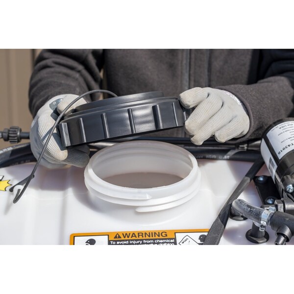 Terraking 25 gal Electric Portable Sprayer, Polypropylene, 19 ft L Hose, 100 psi Max - 45-0584