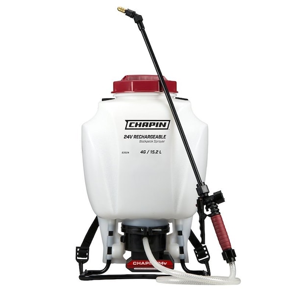 Chapin 4 gal Backpack Sprayer, Includes Battery/Charger - 63924/63985