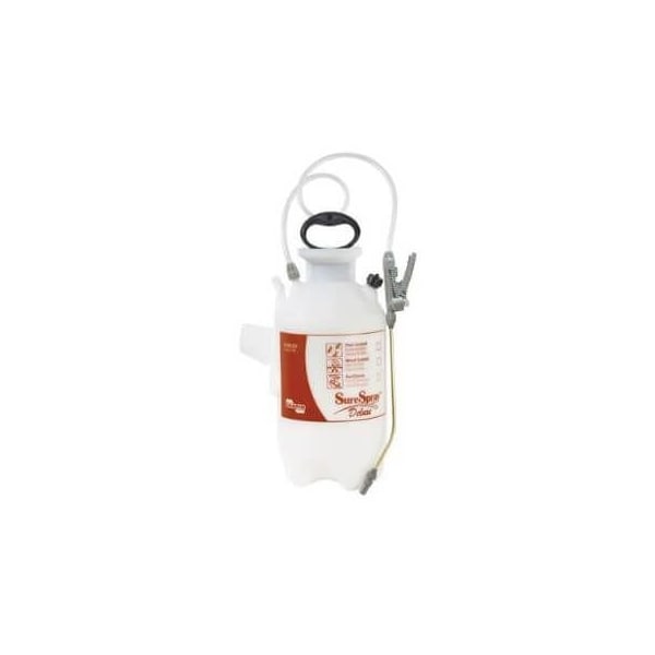 Chapin Surespray Deluxe Sprayer, 2 gal Tank, 40 to 60 PSI, 34 in L Hose, 23 ft Spray Distance Horizontal - 26020