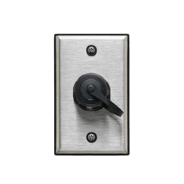 Ensamblaje de conector eléctrico Leviton DURAPORT IND OUTLET KIT de 1 puerto y 1-GANG SS - D670K-1S1