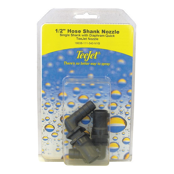 Teejet Single Hose Shank Nozzle, 1/2", PK2 - PK-18638-111-540-NYB-2