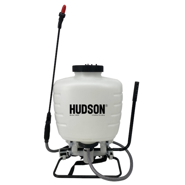 Hudson 4 gal Backpack Sprayer, 15 in L Hose, 18 in L Wand - 19004