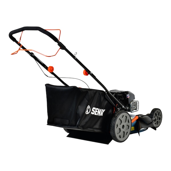 Senix 22 in 163 cc 4-Cycle Gas Powered RWD Self-Propelled Lawn Mower, 3-In-1, 1-Step Start Auto Choke - LSSG-H1