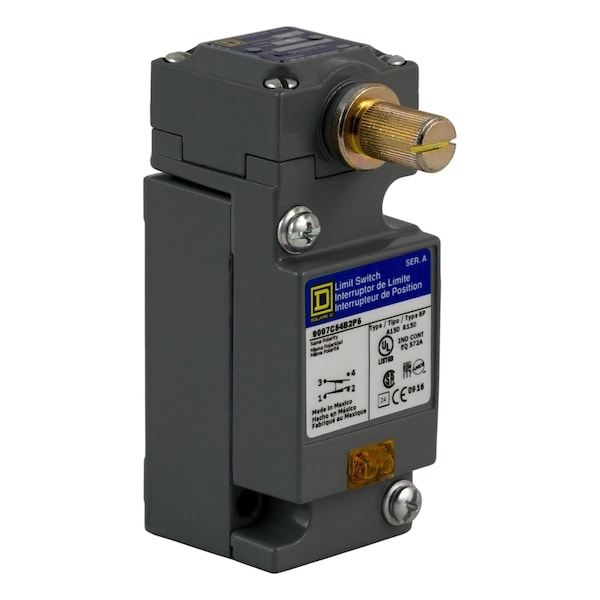 Interruptor de límite Telemecanique Sensors, 1 NA/1 NC; Forma Z, 12A @ 600V CA - 9007C54B2P10Y19021