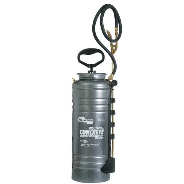 Chapin 3-1/2 gal Handheld Industrial Sprayer, Steel, 48 in L Hose, 24 in L Wand, Fan Nozzle Spray Pattern - 1999