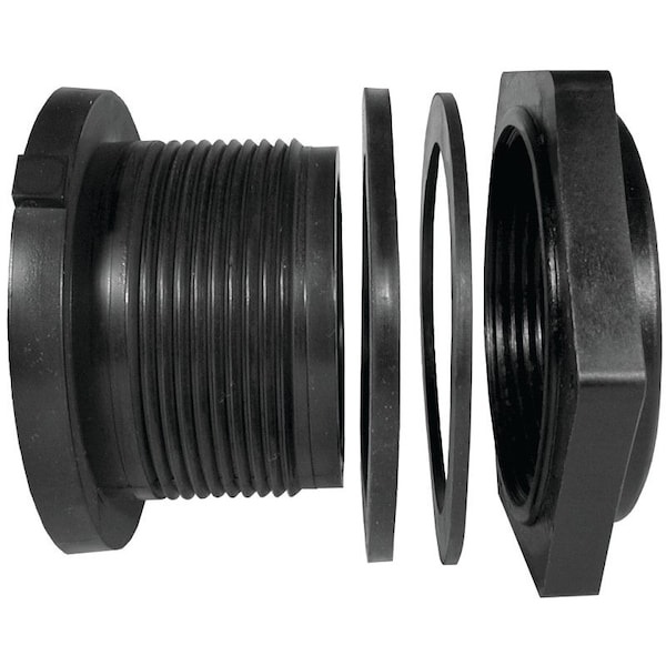 Green Leaf TF 100 PE Tank Fitting, 1 in, FPT, Polypropylene - TF100