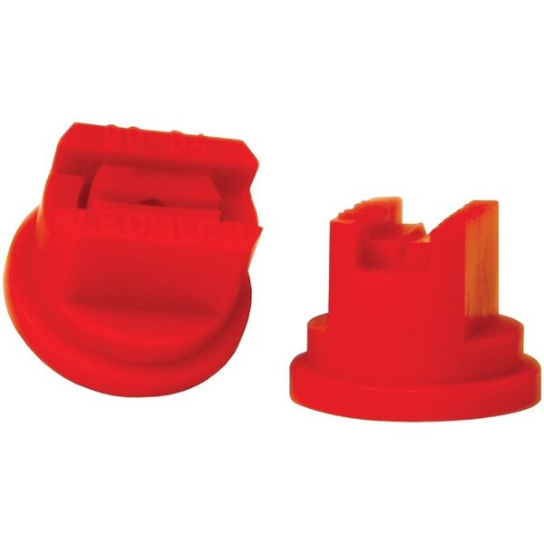 Green Leaf ST8004 Spray Nozzle, Standard Flat, Polyoxymethylene, Red, For: Y8253048 Series 8 mm Cap - ST 80-04 6PK