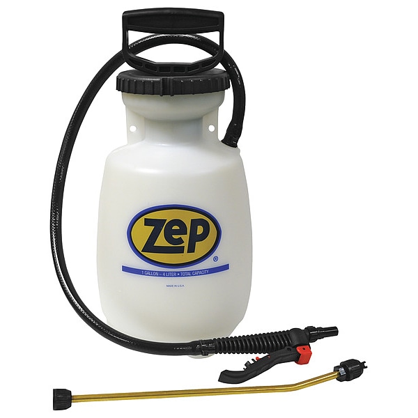 Zep 1 gal Handheld Sprayer, Plastic, 40 in L Hose, Wand Not Included L Wand, 30 psi Max - 787401