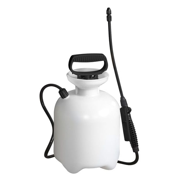 Zoro Select 1 gal Lawn Handheld Sprayer, Polyethylene, 42 in L Hose, Cone Nozzle Spray Pattern, Manual - 12U480