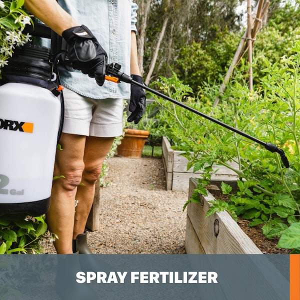 Worx 20V Power Share 2-Gallon Cordless Yard Sprayer, No Battery and Charger Included, Tool Only - WG829.9
