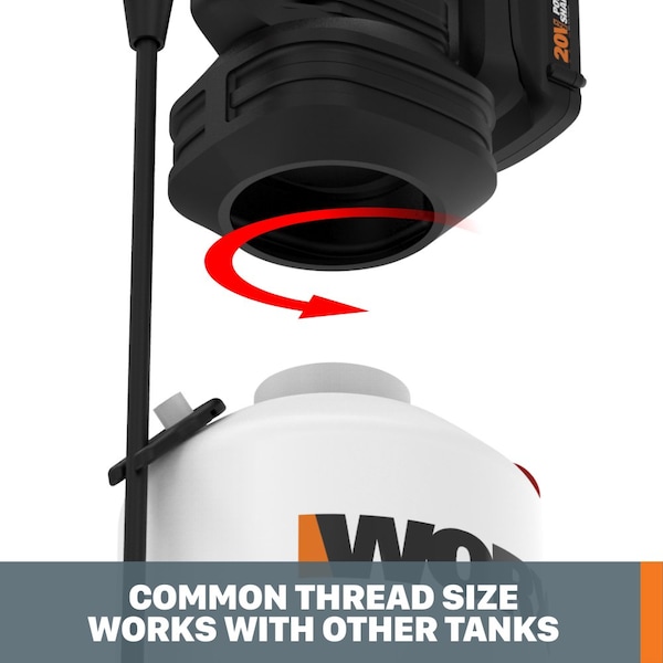 Worx 20V Power Share 2-Gallon Cordless Yard Sprayer, No Battery and Charger Included, Tool Only - WG829.9