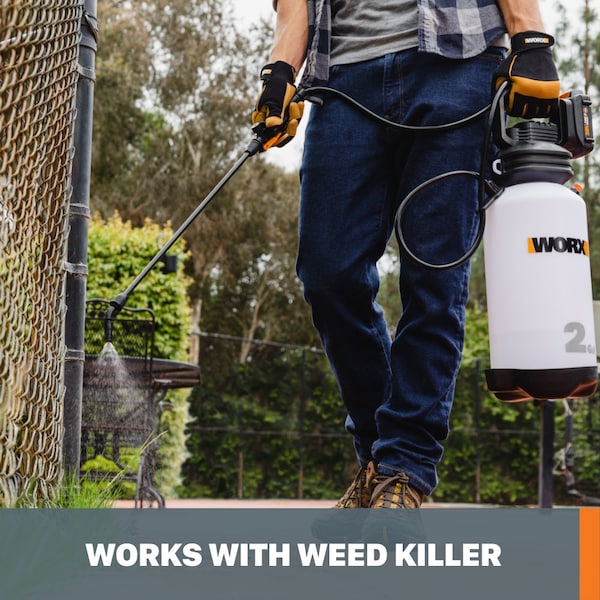 Worx 20V Power Share 2-Gallon Cordless Yard Sprayer, No Battery and Charger Included, Tool Only - WG829.9