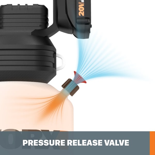 Worx 20V Power Share 2-Gallon Cordless Yard Sprayer, No Battery and Charger Included, Tool Only - WG829.9