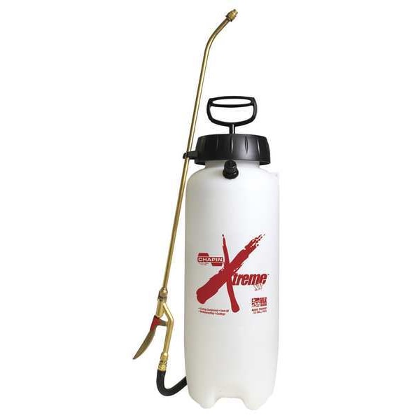 Chapin 3 gal Handheld Sprayer, Poly, 48 in L Hose, 24 in L Wand, Fan Nozzle Spray Pattern, 40 psi Max - 22049XP