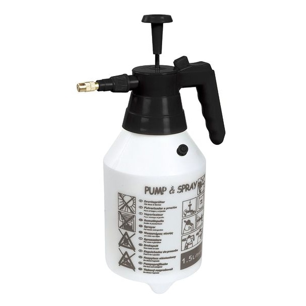 Zoro Select 31/64 gal Handheld Sprayer, Polyethylene, Not Applicable L Hose, Wand Not Included L Wand - 12U473