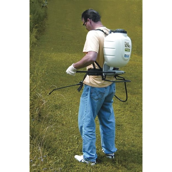 Field King 4 gal Backpack Sprayer, Polyethylene, 50 in L Hose, 18 in L Wand, Fan/ Foaming Nozzle Spray Pattern - 190328