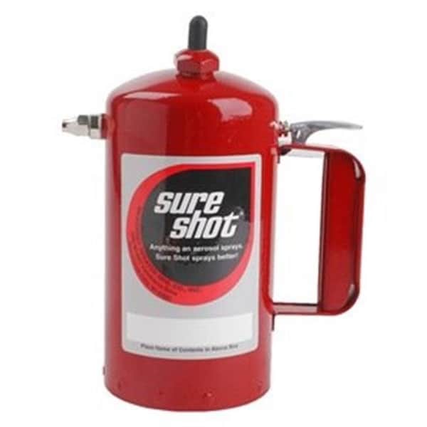 Sure Shot Sure Shot SUR-A1000R Red Sprayer Steel Canister Powder Coated - SUR-A1000R
