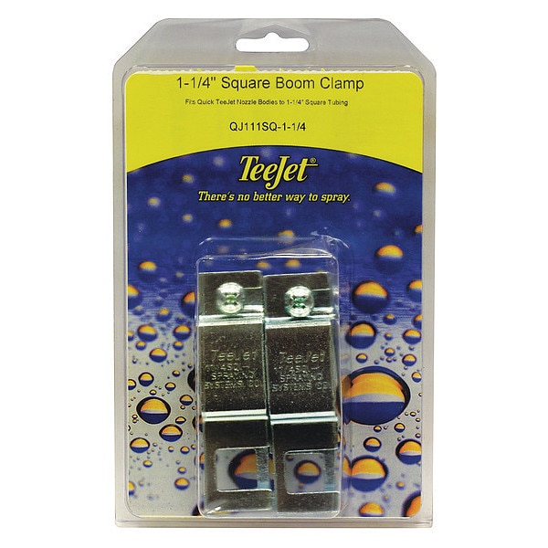 Teejet Square Boom Clamp, 1-1/4", PK2 - PK-QJ111SQ-1-1/4