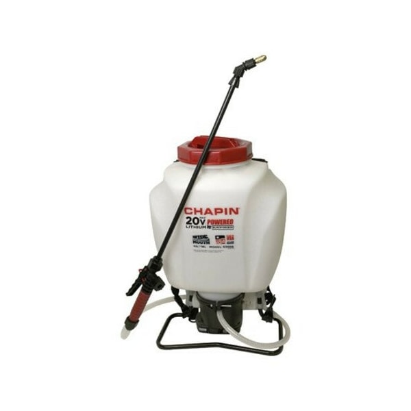 Chapin 4 gal Backpack Sprayer, Polyethylene, 48 in L Hose, 20 in L Wand, 40 psi Max - 63924