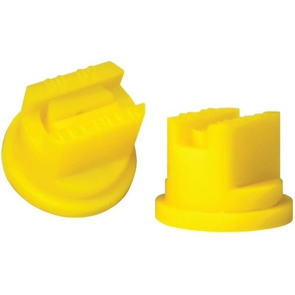 Green Leaf ST8002 Spray Nozzle, Standard Flat, Polyoxymethylene, Yellow, For: Y8253048 Series 8 mm Cap - ST 80-02 6PK
