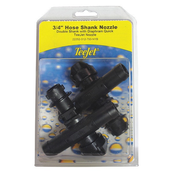 Teejet Hose Shank Nozzle, 3/4", PK2 - PK-22252-312-750-NYB-2