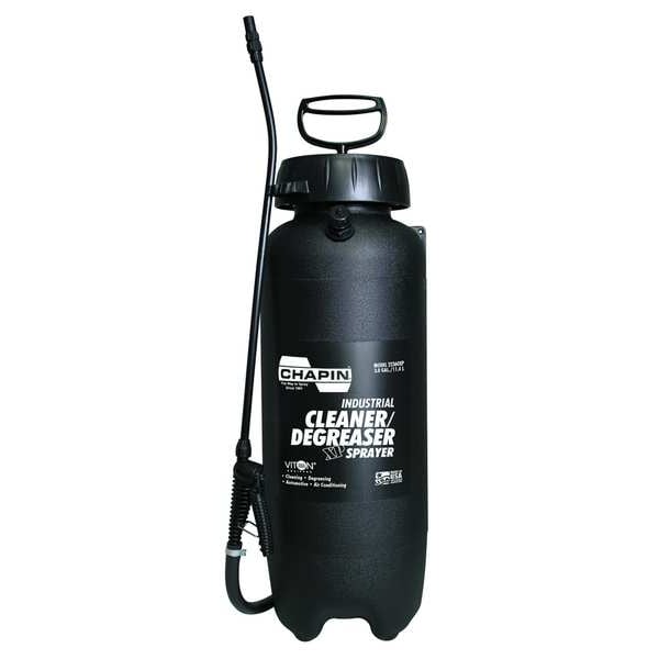 Chapin 3 gal Handheld Industrial Sprayer, Poly, 42 in L Hose, 18 in L Wand, Cone Nozzle Spray Pattern - 22360XP