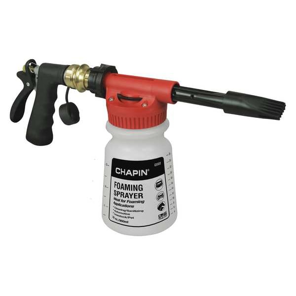 Chapin 1/4 gal Hose End Sprayer, Poly, Not Applicable L Hose, 3 in L Wand, Foaming Nozzle Spray Pattern - G5502